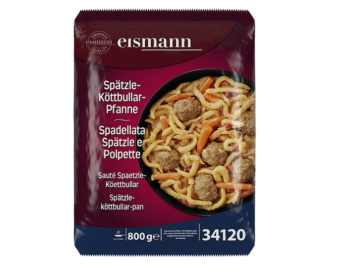 Spätzle-Köttbullar-Pfanne