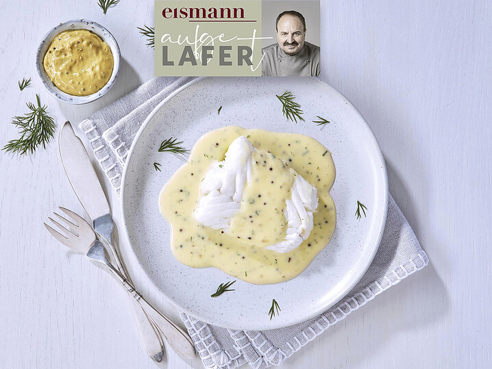 Kabeljau-Rückenfilet in Senf-Dill Sauce