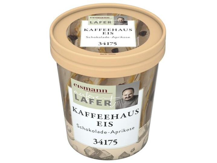 Kaffeehaus Eis Schokolade-Aprikose