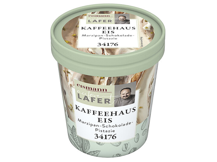Kaffeehaus Eis Mandel-Schokolade-Pistazie