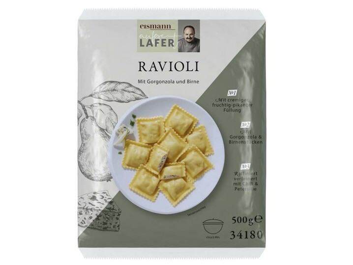 Ravioli mit Gorgonzola und Birne