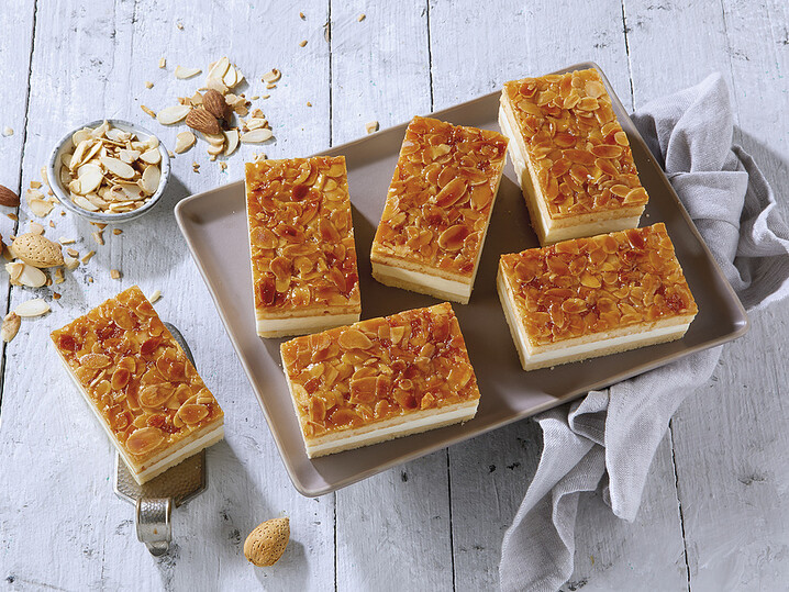 Mandel-Bienenstich Schnitte