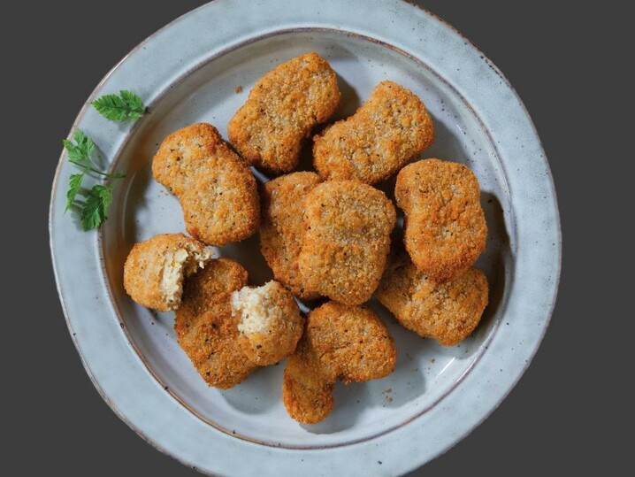 Vegane Nuggets, pikant  mit Weizenprotein
