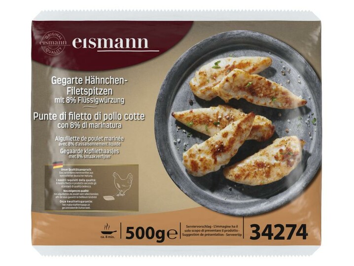 Gegarte Hähnchen-Filetspitzen