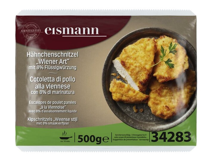 Hähnchenschnitzel "Wiener Art" mit 8% Flüssigwürzung
