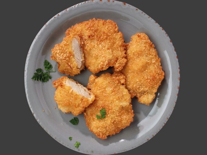 Mini-Hähnchenschnitzel „Panko“ mit 8 % Flüssigwürzung