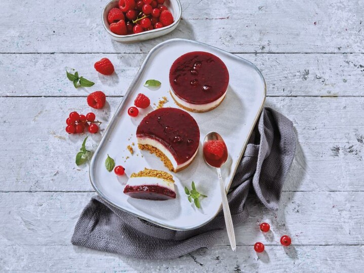 Frischkäse-Waldfrucht Törtchen