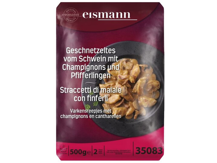 Geschnetzeltes vom Schwein mit Champignons und Pfifferlingen