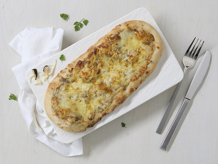Johanns Pizza Mozzarella "aufgetrüffelt"