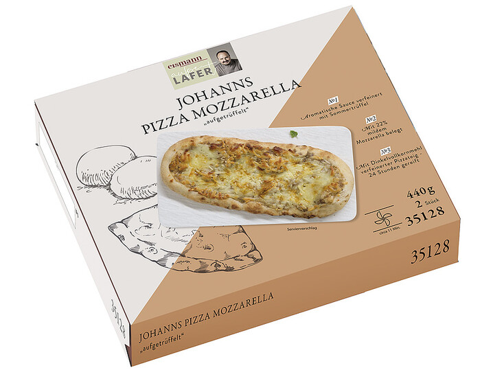 Johanns Pizza Mozzarella "aufgetrüffelt"
