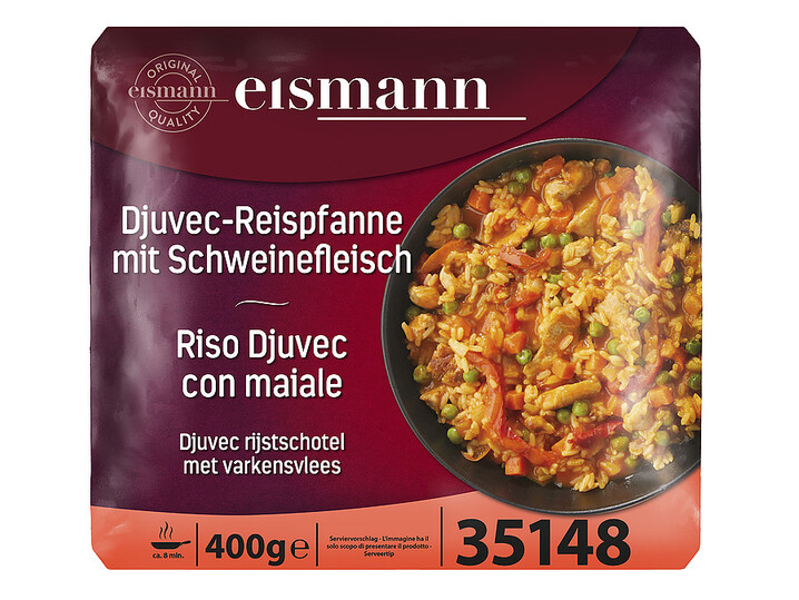 Djuvec-Reispfanne mit Schweinefleisch