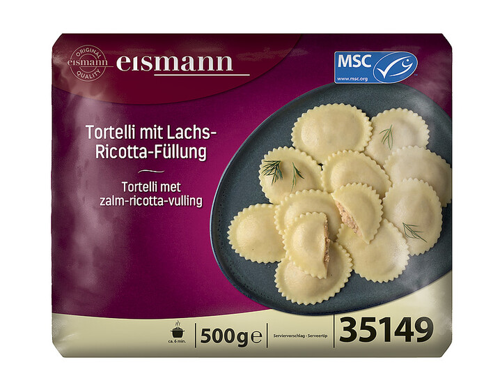 Tortelli mit Lachs-Ricotta-Füllung