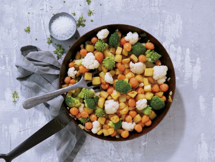 Gemüse-Kartoffelpfanne