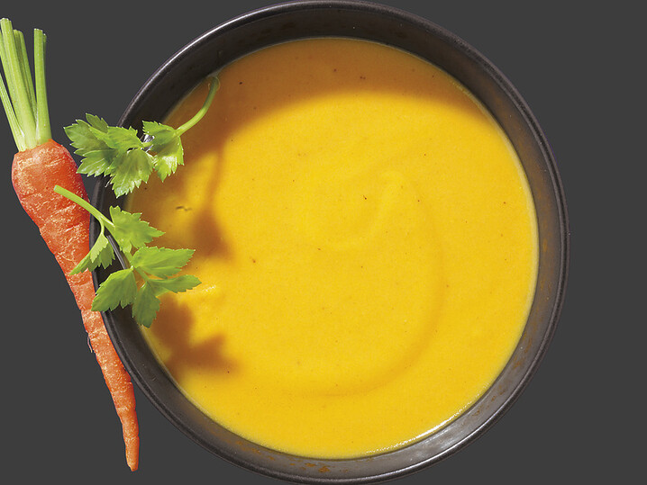 Möhrencremesuppe mit Ingwer