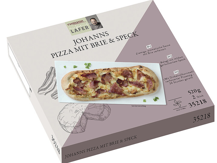 Johanns Pizza mit Brie & Speck