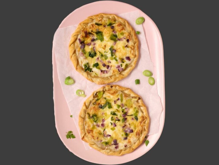 Mini Flammkuchen Bergkäse & Lauch