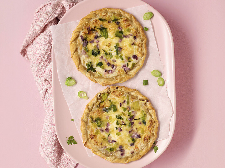 Mini Flammkuchen Bergkäse & Lauch