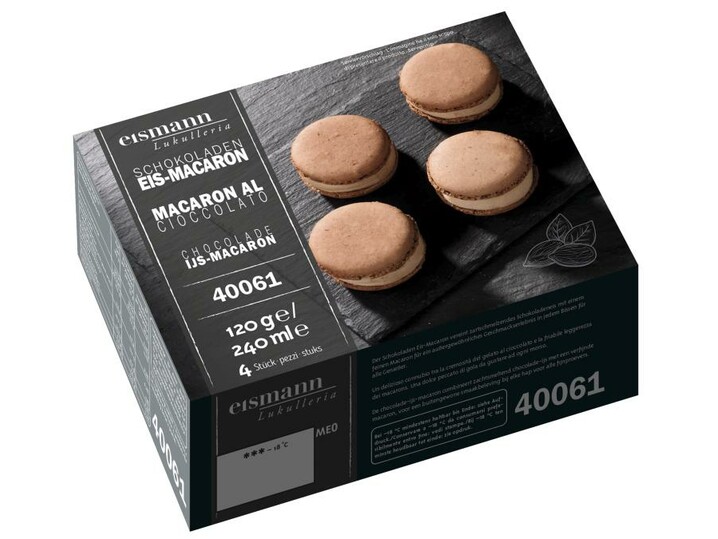 Schokoladen Eis-Macaron