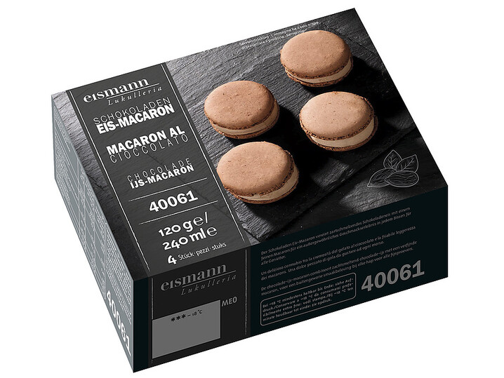 Schokoladen Eis-Macaron