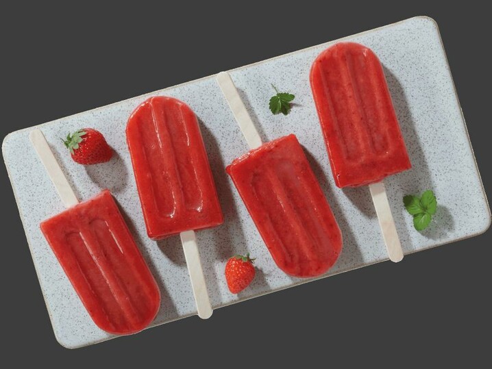 BIO Erdbeer Sorbet Stiel