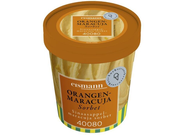 Orangen-Maracuja Sorbet