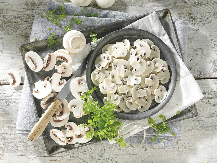 Champignons in Scheiben