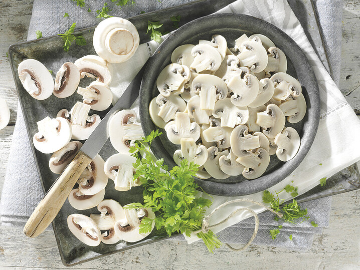 Champignons in Scheiben