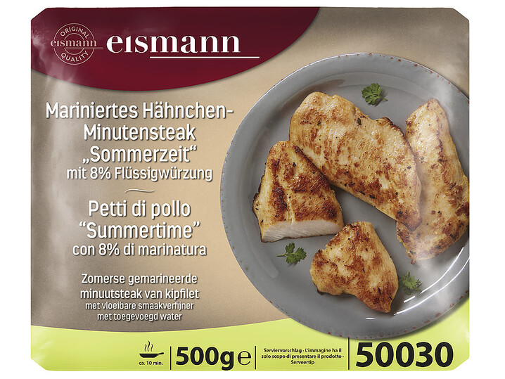 Mariniertes Hähnchen-Minutensteak "Sommerzeit"