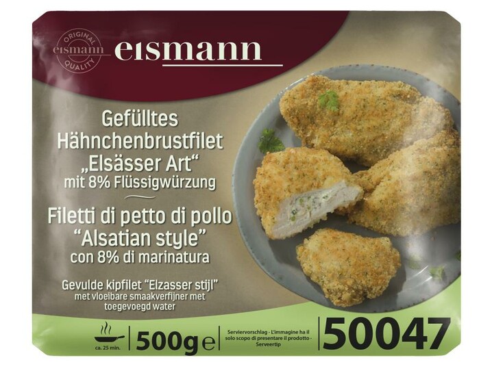 gefülltes Hähnchenbrustfilet "Elsässer Art"