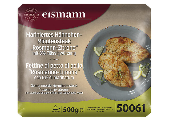 Mariniertes Hähnchen-Minutensteak "Rosmarin-Zitrone"