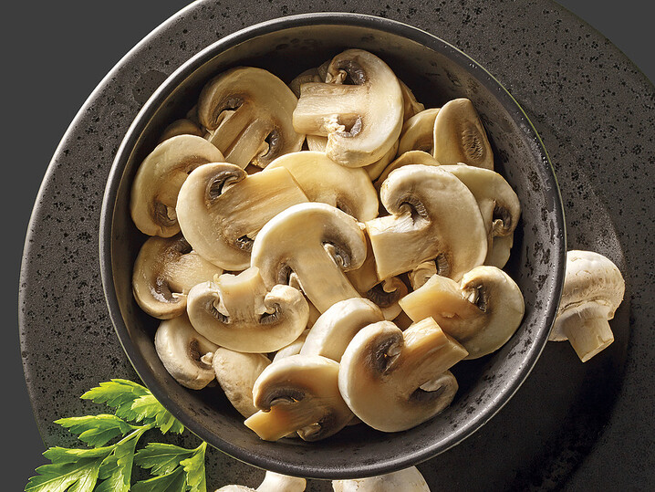 Champignons in Scheiben