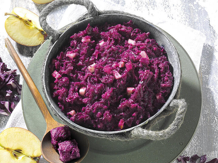 Apfelrotkohl