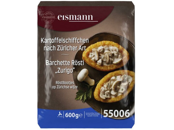 Kartoffelschiffchen nach Züricher Art