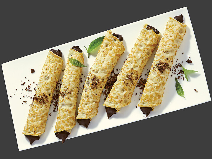 Mini-Nougat-Pfannkuchen