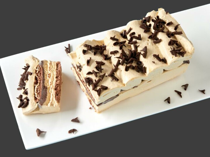 Schokoladen-Salzkaramell Baiser-Riegel