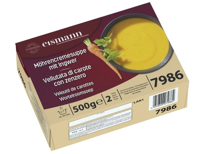 Möhrencremesuppe mit Ingwer