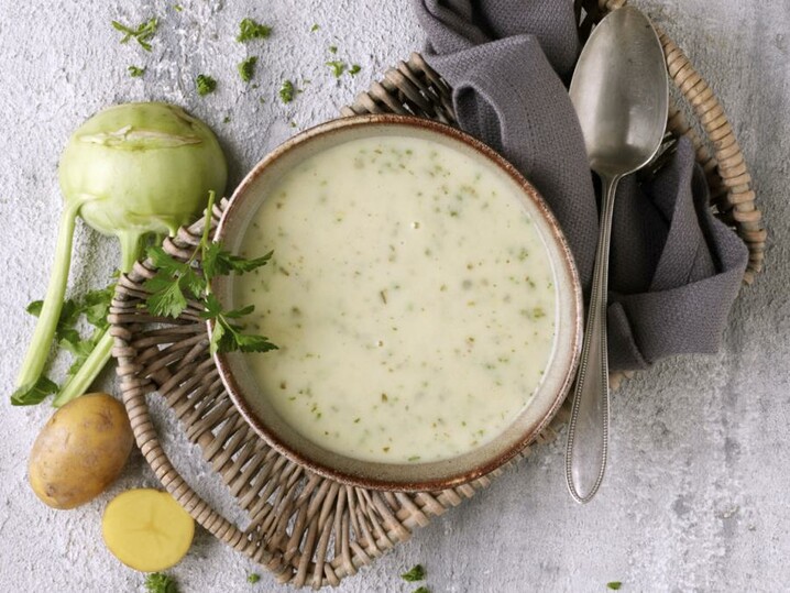 Kohlrabi-Kartoffel-Cremesuppe