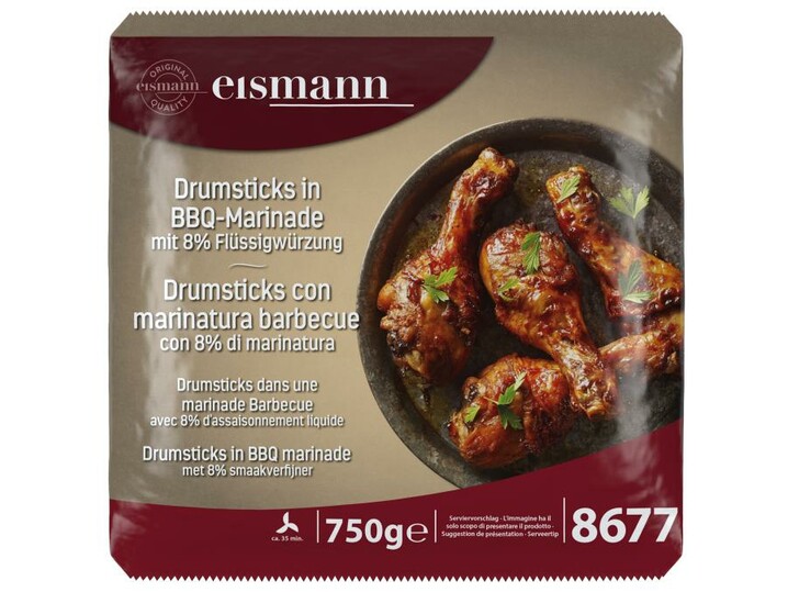 Drumsticks in BBQ-Marinade mit 8% Flüssigwürzung